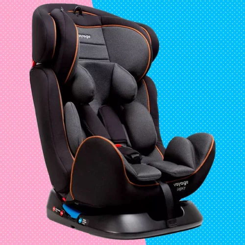 Cadeirinha Infantil Reclinável Legacy Cinza e Preto Mescla Voyage