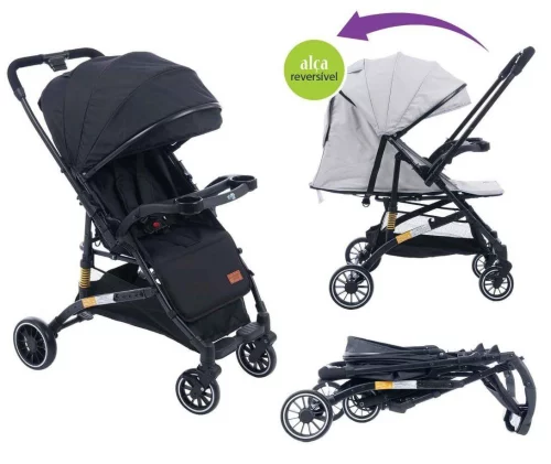 Carrinho de Bebê Passeio Com Alça Reversível YouGo Maxi Baby (Preto)