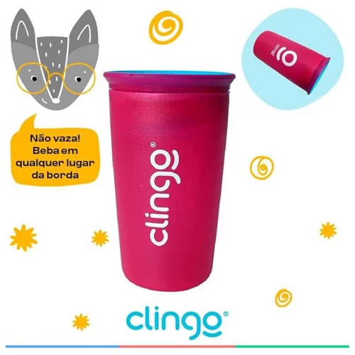 Clingo Copo Mágico 360º Colors, Rosa