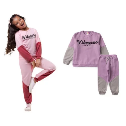 Conjunto Moletom Vibes (Tam. 2 ao 10)