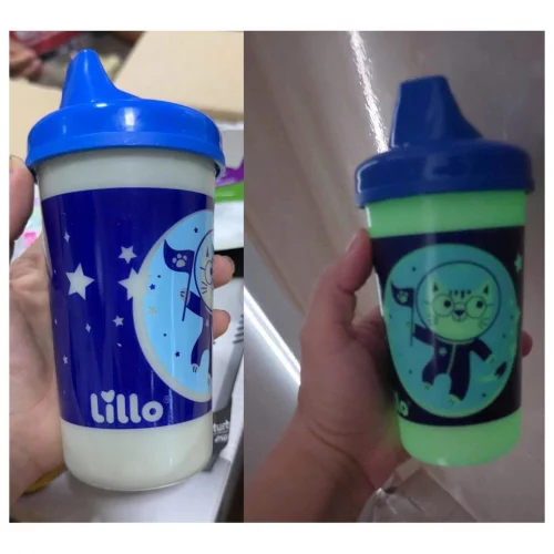 Copo Antivazamento Max Brilha no Escuro 320ml - Lillo