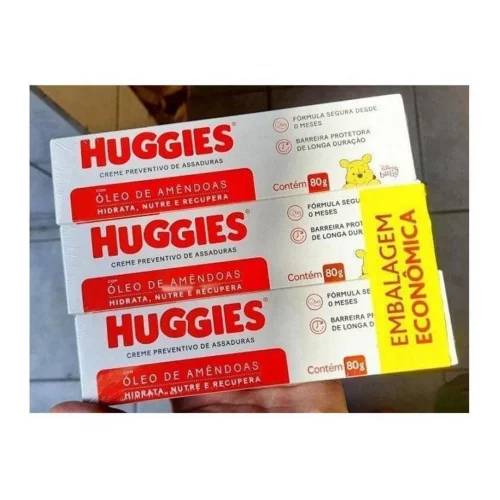 Cremes de Assaduras Huggies Supreme Care - Kit Com 3 Unidades De 80G