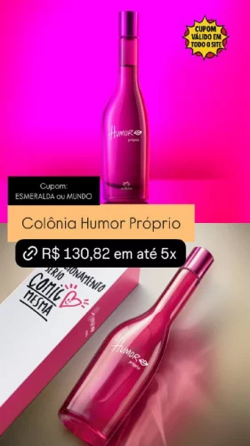 *Cupom válido em todo o site*