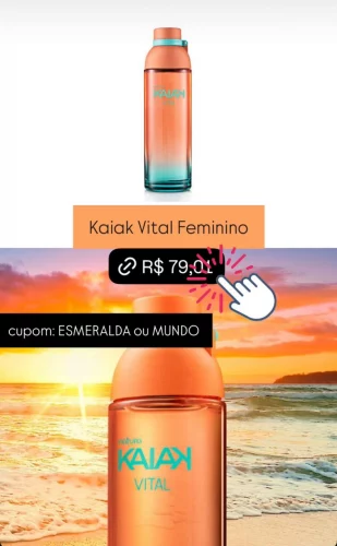Desodorante Colônia Kaiak Vital Feminino 100 ml