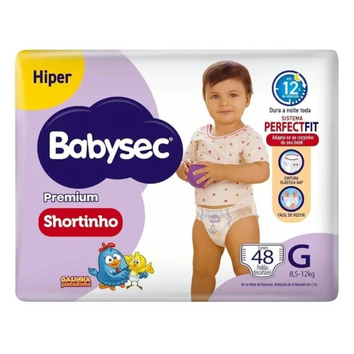 Fralda Babysec Galinha Pintadinha Pants Hiper G 48 Unids