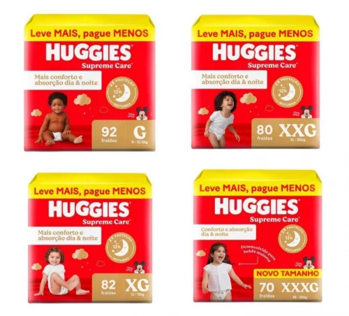 Fralda Huggies Supreme Care