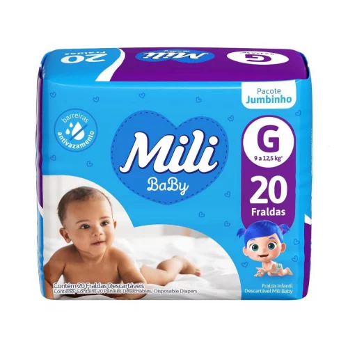 Fralda Mili Baby G 20 unidades