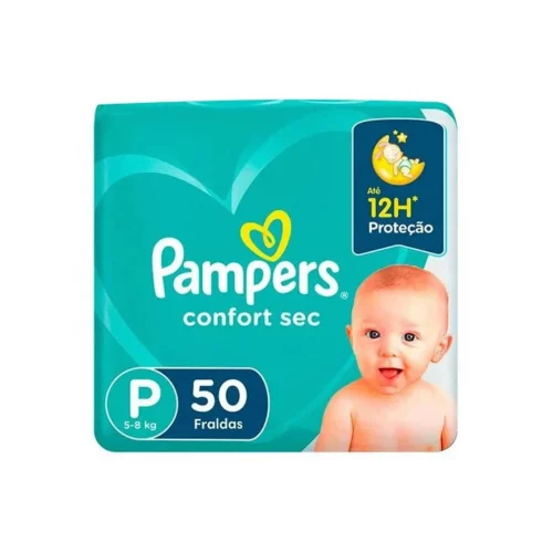 Fralda Pampers Confort Sec P 50 Unidades