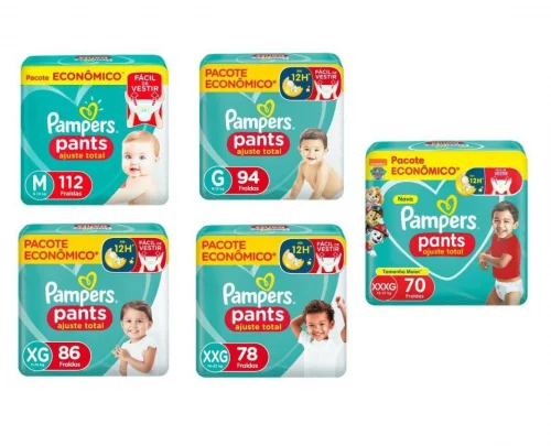 Fralda Pampers Pants Ajuste Total