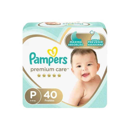 Fralda Pampers Premium Care P 40 unidades
