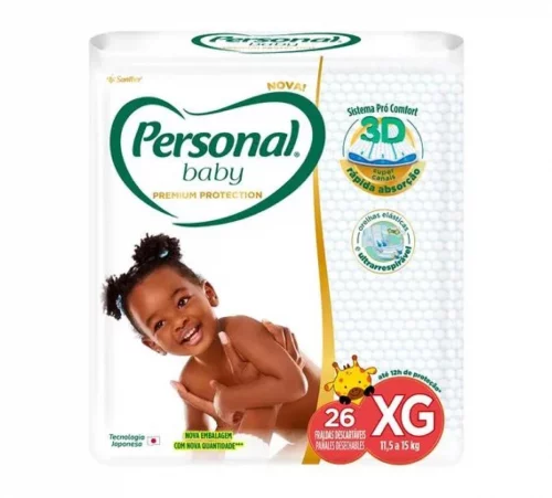 Fralda Personal Baby Premium Protection XG 26 unidades