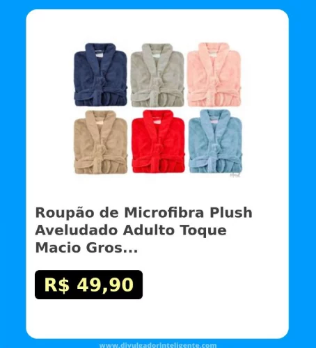 Grosso Masculino e Feminino TAMANHO UNICO