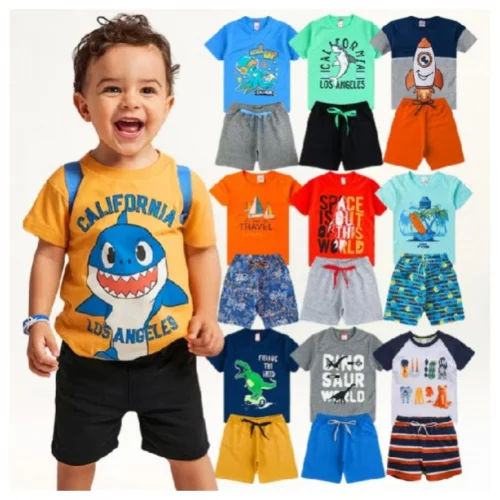 Kit 10 Peças Roupas Infantil Menino Premium 1 ao 14 Conjunto Criança Masculino