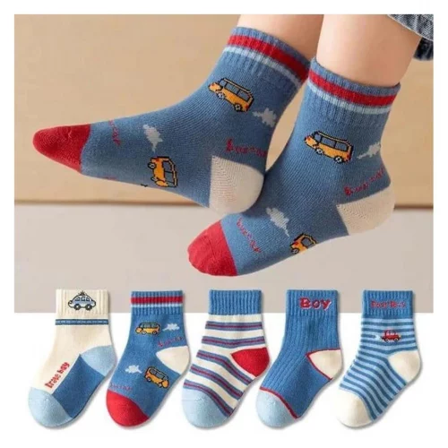 Kit 18 Pares de Meias Infantil e Bebê Menino Estampadas