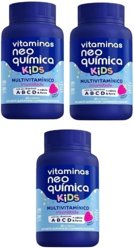 Kit 3 Vitamina Kids 60 Cápsulas - Neo Química