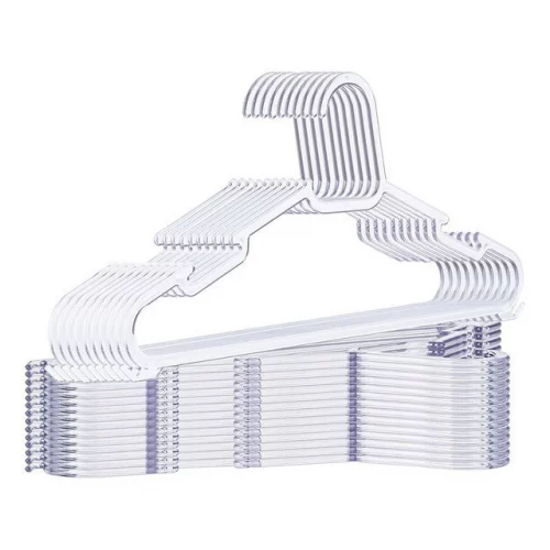 Kit 50 Cabides De Acrilico Transparente Gm Godinho Móveis