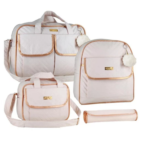 Kit Bolsa Bebe Mala Saída Maternidade com Mochila Menino Menina Impermeável Multifuncional