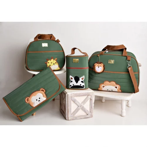> Kit Bolsas de Bebê Maternidade Família Bichinhos