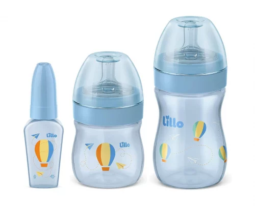 Kit Mamadeira Lillo Primeiros Passos 50/150/240ml