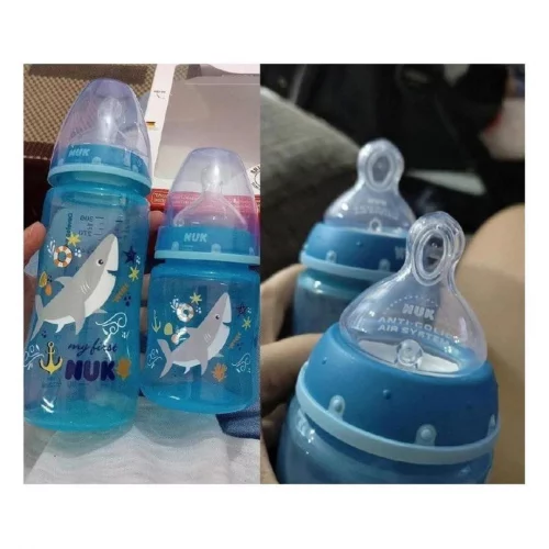 Kit Mamadeira Nuk My 1St S1 150 Ml S2 300 Ml Boy Azul 
