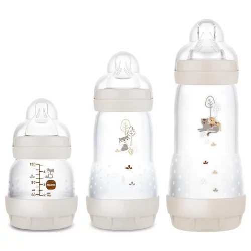 Kit Mamadeiras Easy Start MAM (130ml, 260ml e 320ml)