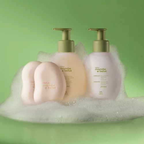 Kit Mamãe e Bebê Banho com Cheirinho de Amor (3 produtos)
