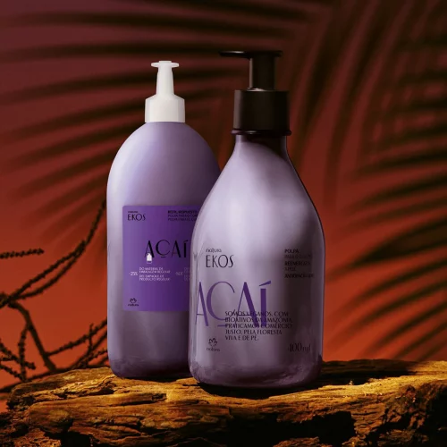 ▪️ Kit Polpa Desodorante Hidratante Para o Corpo Ekos Açaí com Refil (2 produtos)