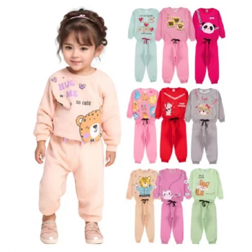 Kit Sortido 12 Peças Moletom Roupa De Bebê Menina Infantil Inverno Ou 2 Peças Moletom Roupa Conjunto Frio