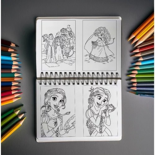 Livro para colorir infantil 300 Desenhos Pintar Princesas Disney (+BRINDE)