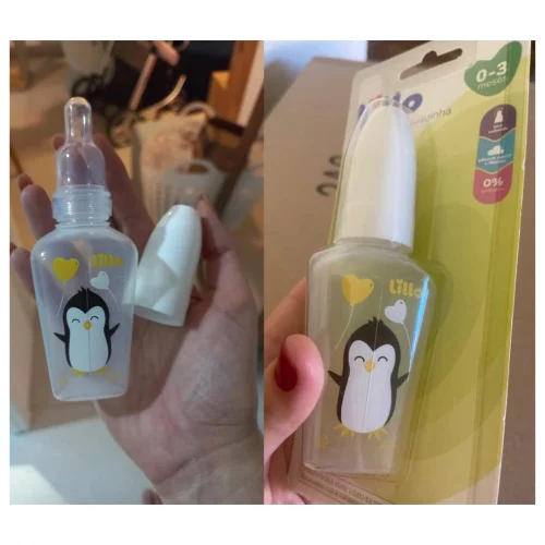 Mamadeira Miniform Primeiros Passos Silicone 0-3M 50ml Lillo