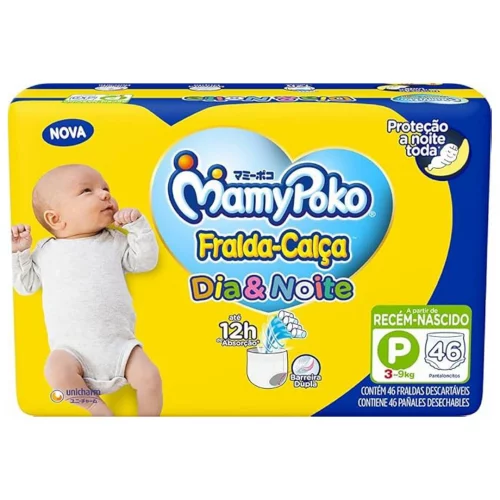 MamyPoko Fralda-Calça Dia & Noite P com 46