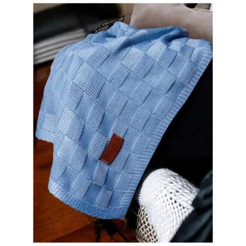 Manta de Tricot Para Bebe Baby de Tricô Enxoval saída maternidade antiletárgico