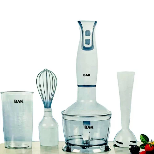 Mixer Bak 3 em 1 Black in White 250W de Potência 110V Processador Portatil  Misturador Liquidos Batedor Leite  Café Ovos