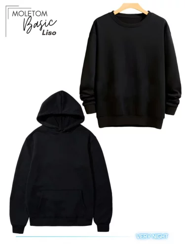 👉Moletom Masculino Com Ou Sem Capuz Bolso Canguru Liso Unissex Blusa Feminina