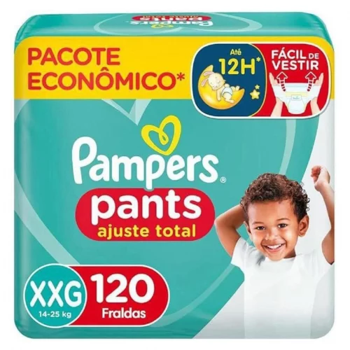 Pampers Fralda Calça Premium Care Ajuste Total