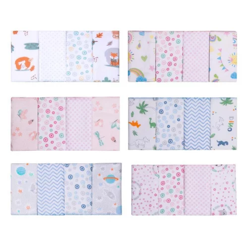 Paninho de boca estampado 32x32cm Papi Textil 4 unidades