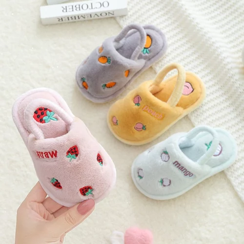 Pantufa Infantil De Algodão Antiderrapante De Desenho Fofo Para Uso Interno/Meninos/Meninas