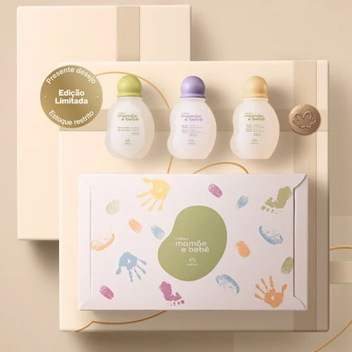 Presente Natura Mamãe e Bebê Trio de Colônias (3 produtos)