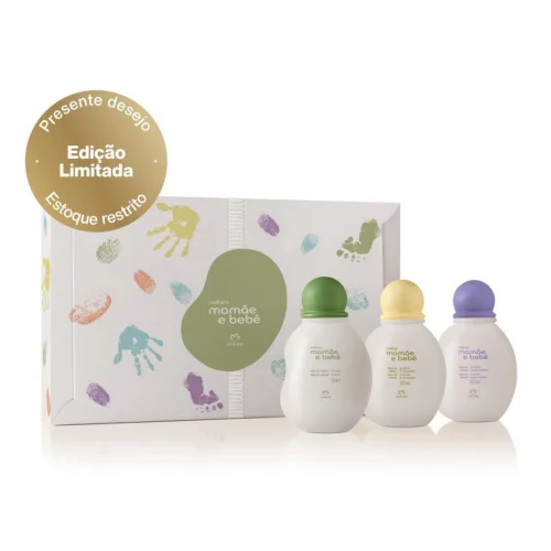 Presente Natura Mamãe e Bebê Trio de Colônias 50ml cada