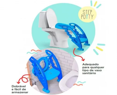 Redutor de Assento Com Escada Azul - BB051