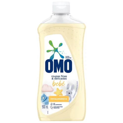 Sabão Líquido Omo Roupas Finas E Delicadas Bebê 900ml