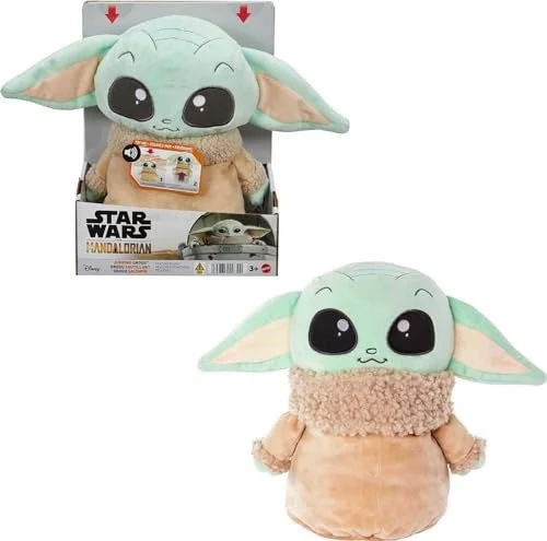 Star Wars Pelúcia Jumping Grogu para crianças a partir de 3 anos Multicolorido
