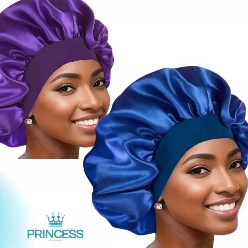 SUPER OFERTA -Touca/Gorro de Dormir de Cetim com Aba Faixa Larga Gigante Cabelo Anti Frizz Toca Head