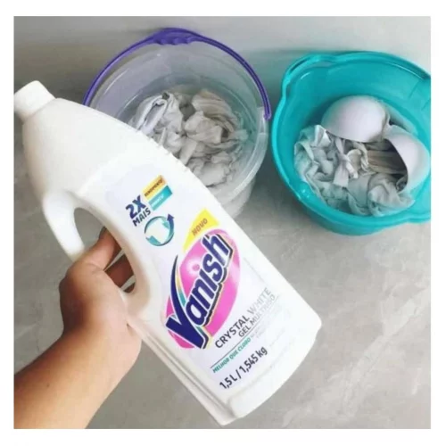 Tira Manchas Vanish Líquido Crystal White para roupas brancas 1,5L