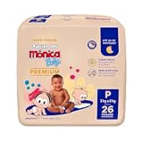 Turma da Mônica Baby Premium Jumbo P 26 Unidades