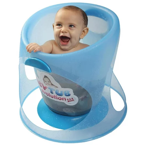 Unica House Banheira Ofurô Baby Tub Evolution - De 0 À 8 Meses - Azul