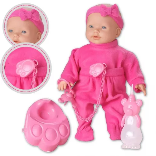 Bebê Reborn Xixi de verdade Boneca Interativa Infantil com acessórios - Roma