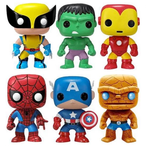 -Boneco Funko Pop Coleção Marvel Avengers Vingadores Ultimato Hulk Homem de Ferro Venom Aranha thanos*