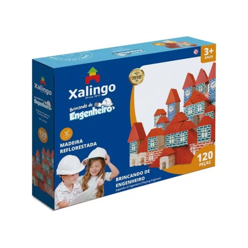 Brincando de Engenheiro 120 Peças Xalingo