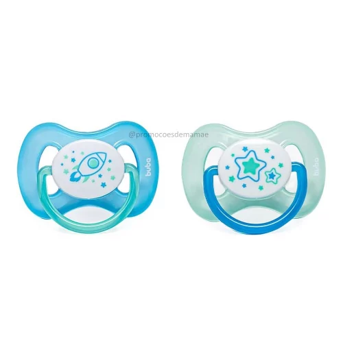 Buba | Chupeta kit foguete (brilha no escuro!)